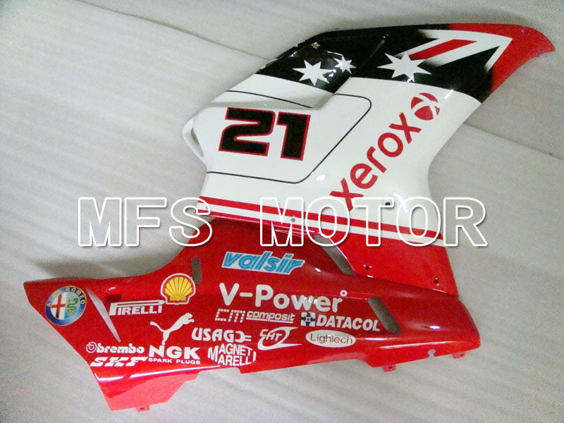 Ducati 848 / 1098 / 1198 2007-2011 Injection ABS Fairing - Xerox - Red White - MFS4098