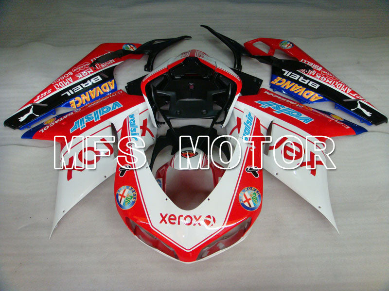 Ducati 848 / 1098 / 1198 2007-2011 Injection ABS Fairing - Xerox - Red White - MFS4106