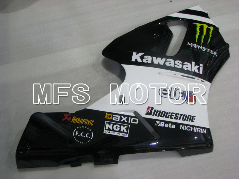 Kawasaki NINJA ZX12R 2000-2001 Injection ABS Fairing - Monster - Black White - MFS4107