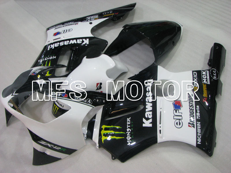 Kawasaki NINJA ZX12R 2000-2001 Injection ABS Fairing - Monster - Black White - MFS4107