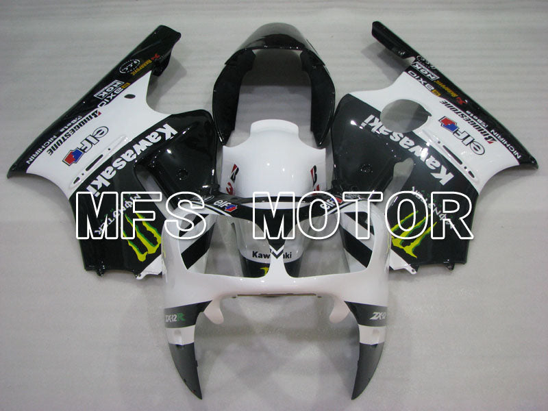 Kawasaki NINJA ZX12R 2000-2001 Injection ABS Fairing - Monster - Black White - MFS4107