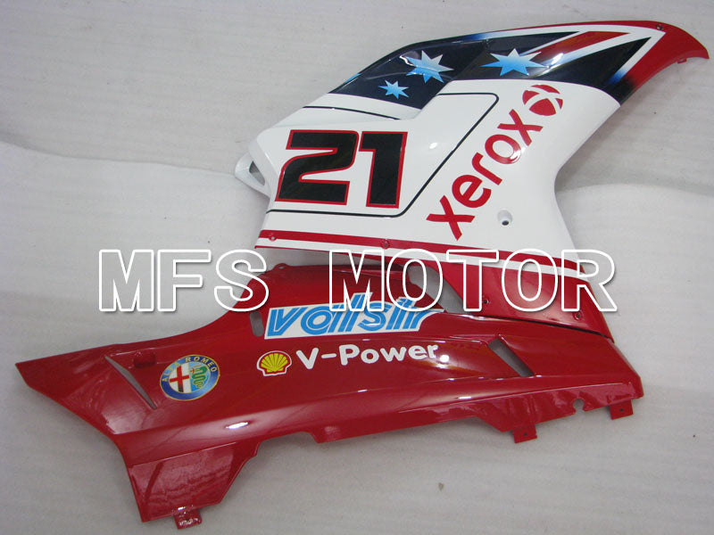 Ducati 848 / 1098 / 1198 2007-2011 Injection ABS Fairing - Xerox - Red White - MFS4109