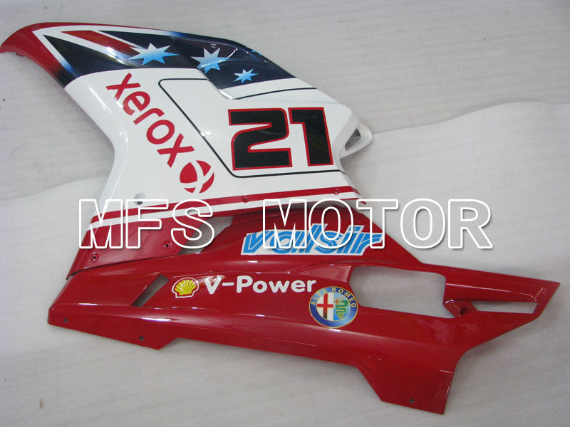 Ducati 848 / 1098 / 1198 2007-2011 Injection ABS Fairing - Xerox - Red White - MFS4109