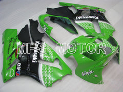 Carénage ABS injecté Kawasaki NINJA ZX12R 2002-2005 - Style usine - Noir Vert - MFS4112