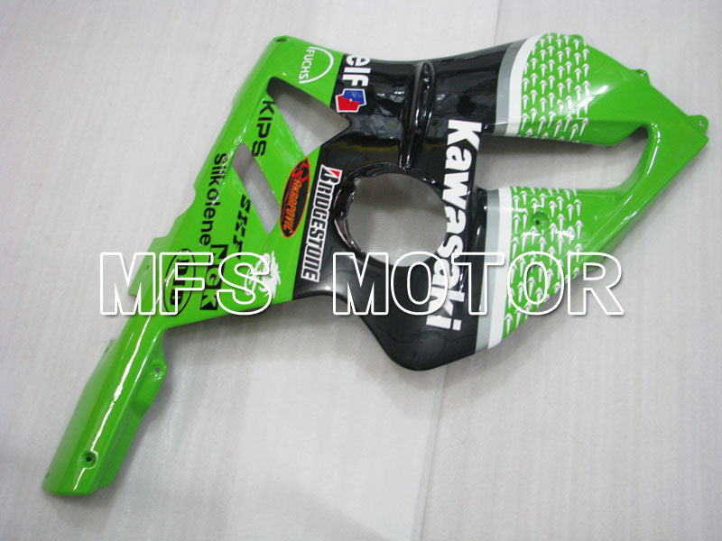 Carénage ABS injecté Kawasaki NINJA ZX12R 2002-2005 - Style usine - Noir Vert - MFS4112