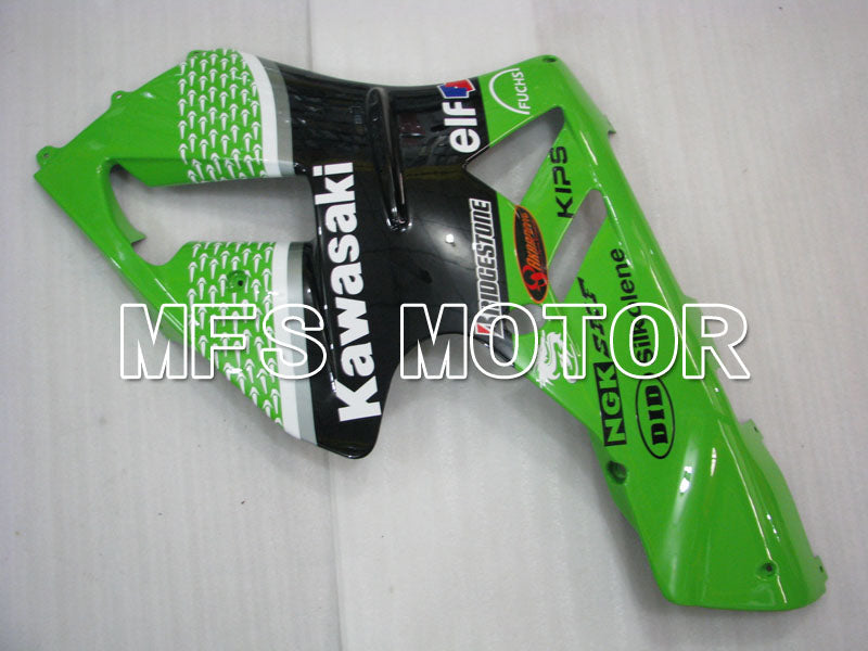 Carénage ABS injecté Kawasaki NINJA ZX12R 2002-2005 - Style usine - Noir Vert - MFS4112