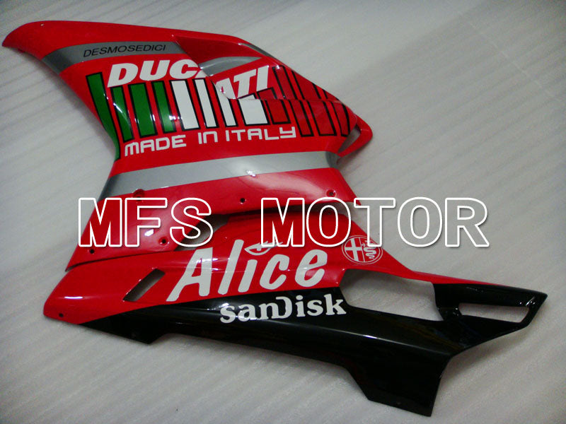 Ducati 848 / 1098 / 1198 2007-2011 Injection ABS Fairing - Alice - Red Black - MFS4113