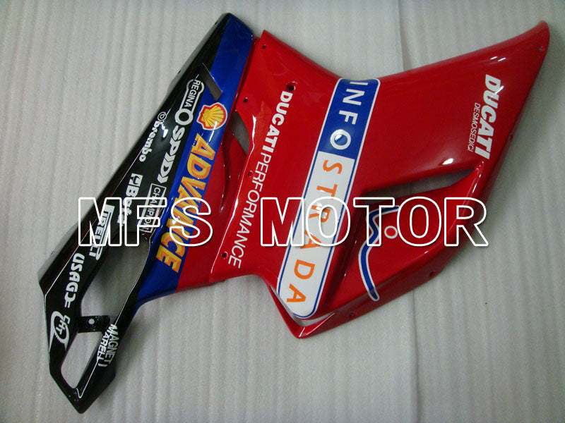 Ducati 848 / 1098 / 1198 2007-2011 Injection ABS Fairing - INFO STRADA - Red White - MFS4123