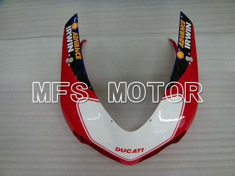 Ducati 848 / 1098 / 1198 2007-2011 Injection ABS Fairing - INFO STRADA - Red White - MFS4123