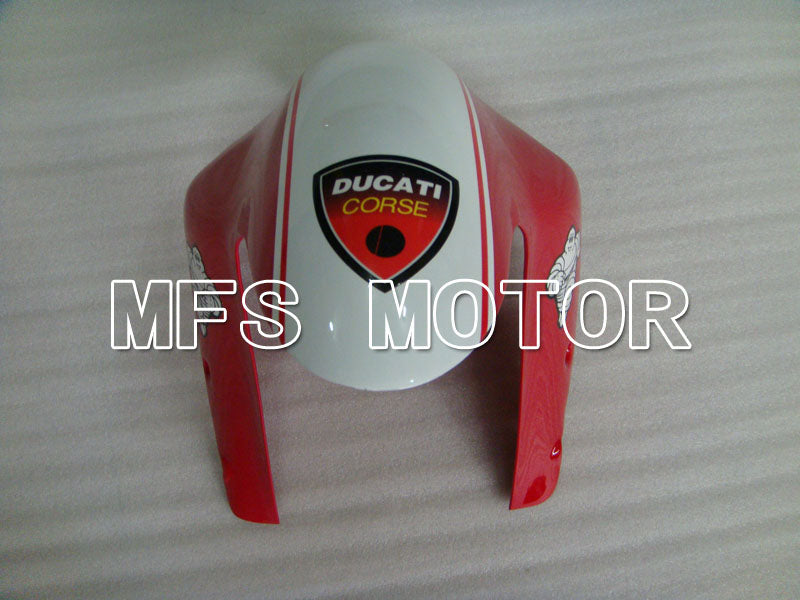 Ducati 848 / 1098 / 1198 2007-2011 Injection ABS Fairing - INFO STRADA - Red White - MFS4123