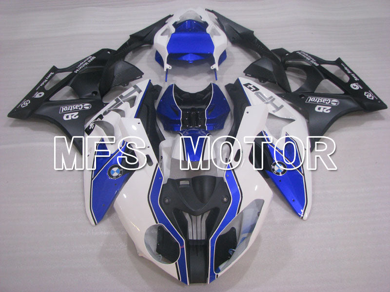 BMW S1000RR 2009-2014 Injection ABS Fairing - Factory Style - Black White Blue - MFS4157
