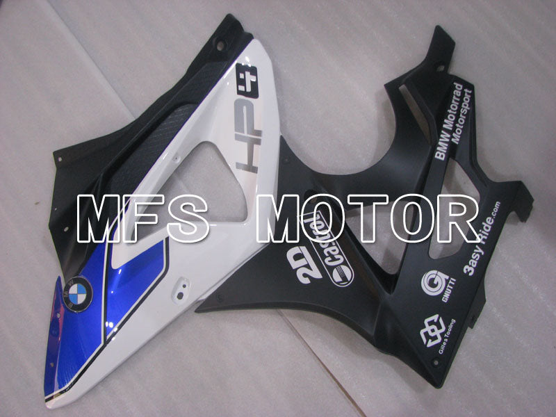 BMW S1000RR 2009-2014 Injection ABS Fairing - Factory Style - Black White Blue - MFS4157