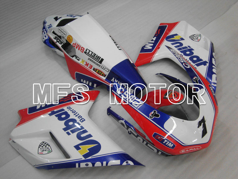 Ducati 848 / 1098 / 1198 2007-2011 Injection ABS Fairing - Unibat - Pink White - MFS4130