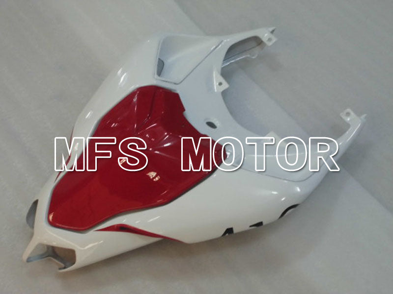 Ducati 848 / 1098 / 1198 2007-2011 Injection ABS Fairing - Factory Style - Red wine color White - MFS4148
