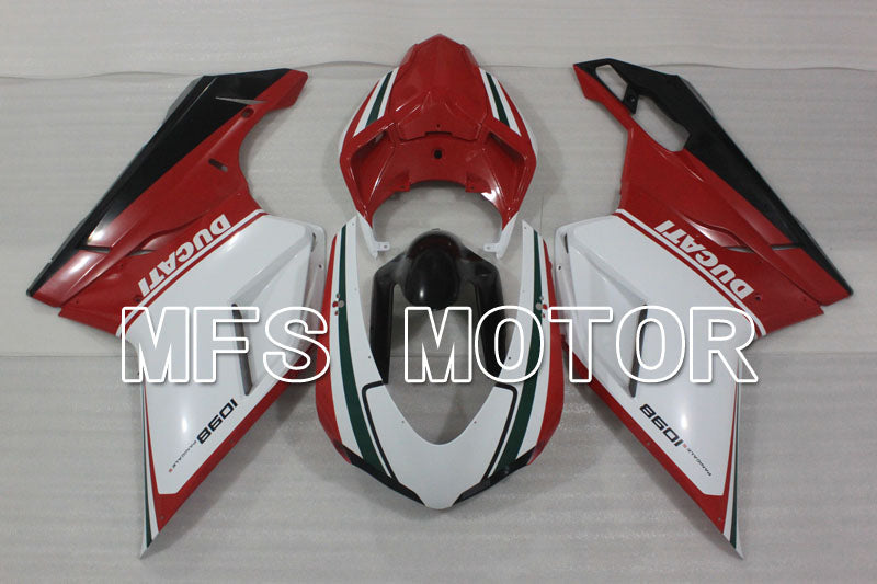 Ducati 848 / 1098 / 1198 2007-2011 Injection ABS Fairing - Factory Style - Red White - MFS4156