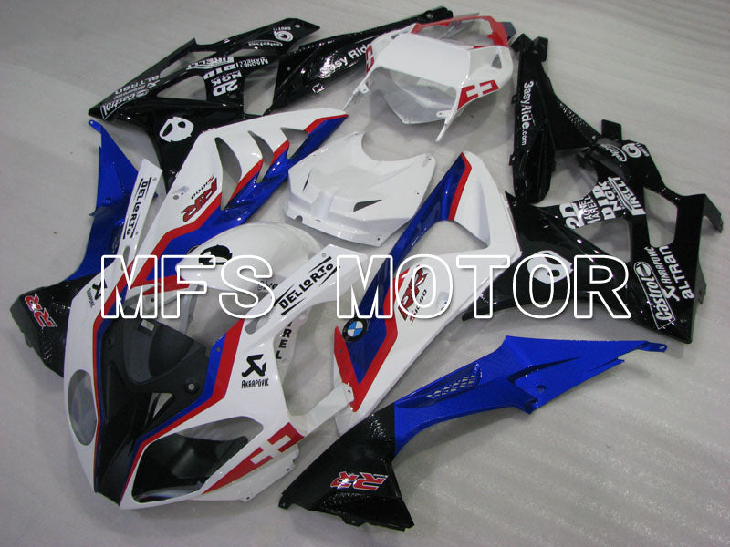 BMW S1000RR 2009-2014 Injection ABS Fairing - Factory Style - Black White Blue - MFS4160