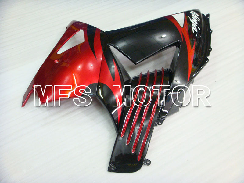 Kawasaki NINJA ZX14R 2006-2011 Injection ABS Fairing - Factory Style - Black Red wine color - MFS4161