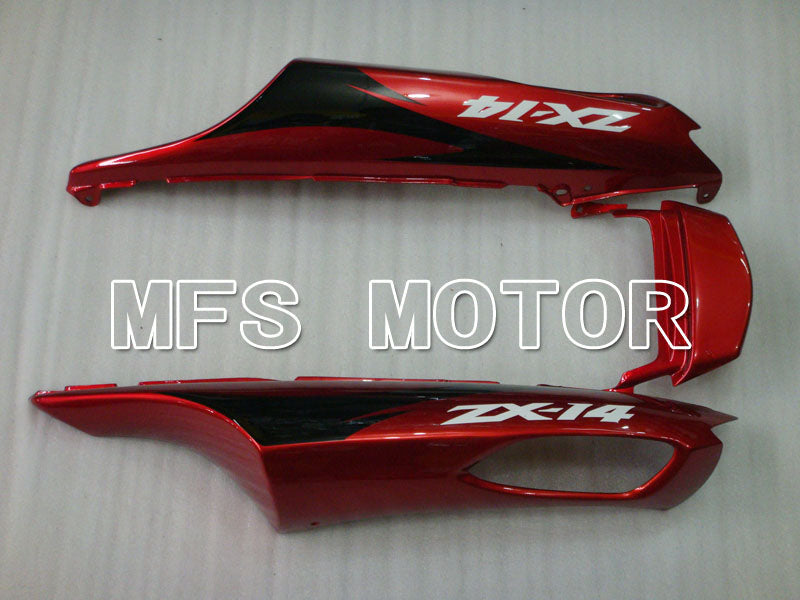 Kawasaki NINJA ZX14R 2006-2011 Injection ABS Fairing - Factory Style - Black Red wine color - MFS4161