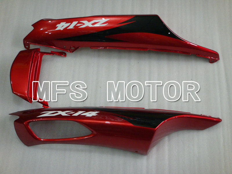 Kawasaki NINJA ZX14R 2006-2011 Injection ABS Fairing - Factory Style - Black Red wine color - MFS4161
