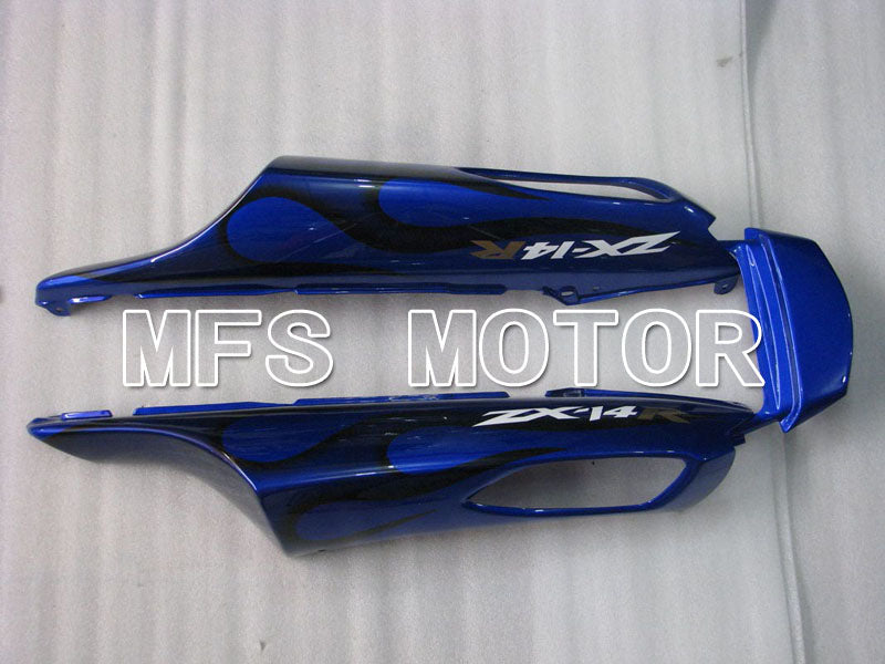 Kawasaki NINJA ZX14R 2006-2011 Injection ABS Fairing - Flame - Black Blue - MFS4164