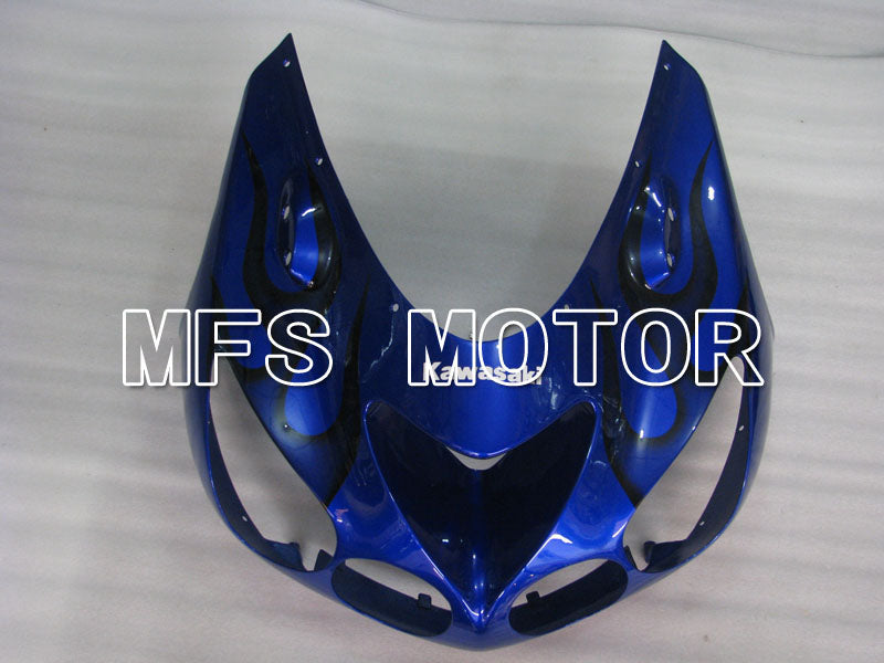 Kawasaki NINJA ZX14R 2006-2011 Injection ABS Fairing - Flame - Black Blue - MFS4164