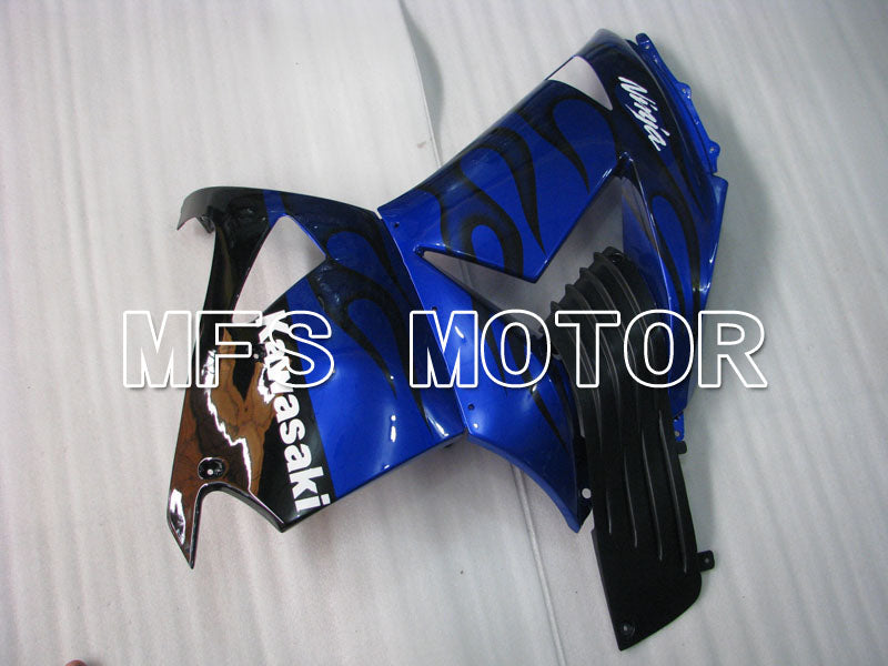 Kawasaki NINJA ZX14R 2006-2011 Injection ABS Fairing - Flame - Black Blue - MFS4164