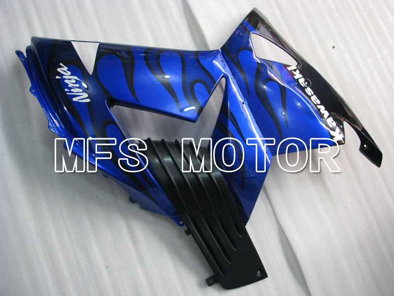 Kawasaki NINJA ZX14R 2006-2011 Injection ABS Fairing - Flame - Black Blue - MFS4164