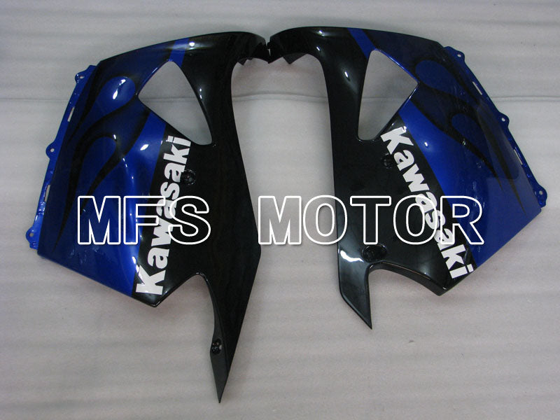 Kawasaki NINJA ZX14R 2006-2011 Injection ABS Fairing - Flame - Black Blue - MFS4164