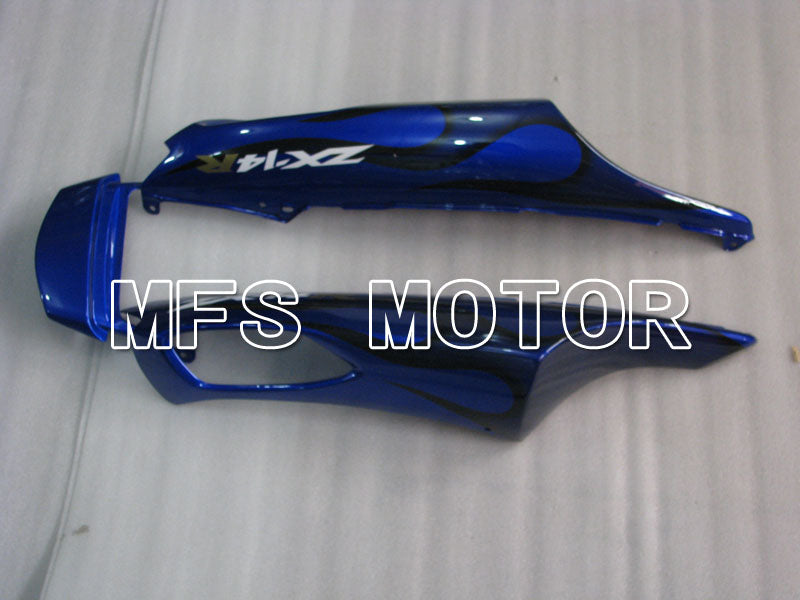 Kawasaki NINJA ZX14R 2006-2011 Injection ABS Fairing - Flame - Black Blue - MFS4164