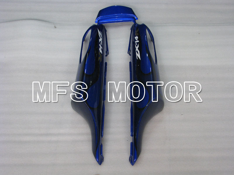 Kawasaki NINJA ZX14R 2006-2011 Injection ABS Fairing - Flame - Black Blue - MFS4164