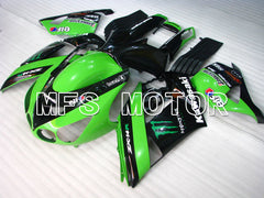 Kawasaki NINJA ZX14R 2006-2011 Injection ABS Fairing - Monster - Black Green - MFS4168