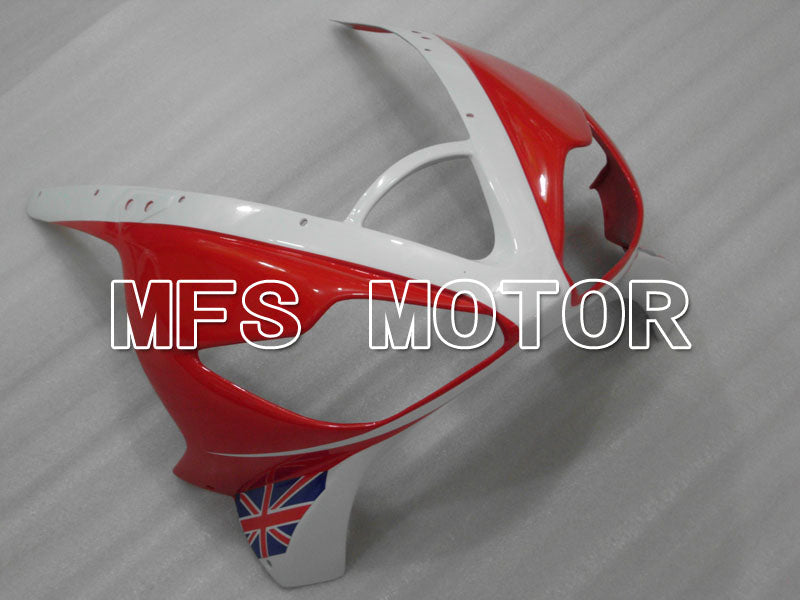 Carénage ABS injecté Triumph Daytona 675 2006-2008 - Style usine - Rouge Blanc - MFS4179
