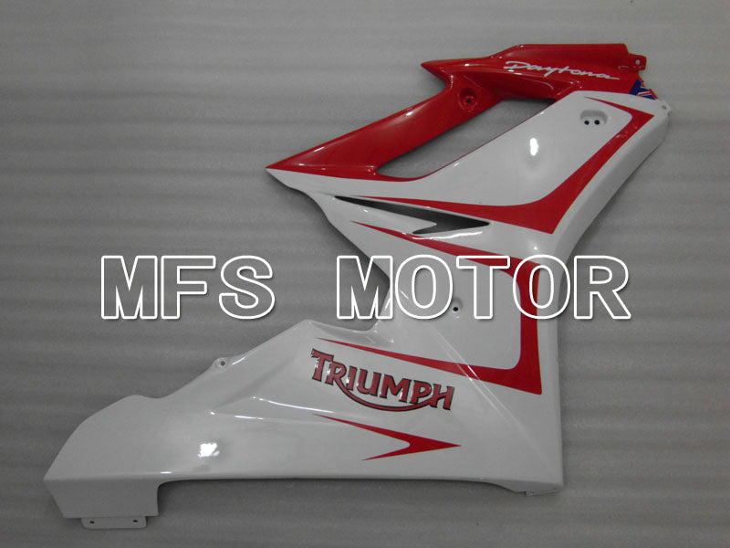 Carénage ABS injecté Triumph Daytona 675 2006-2008 - Style usine - Rouge Blanc - MFS4179