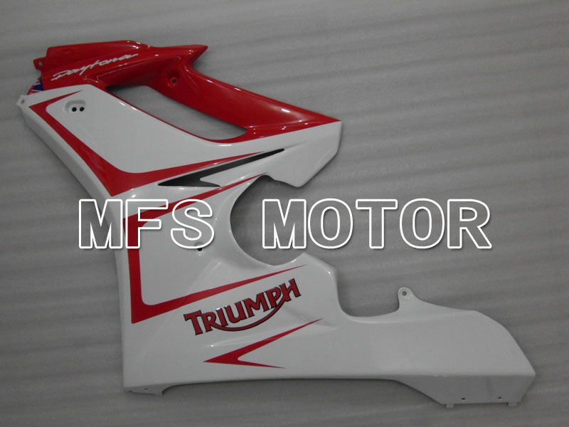 Carénage ABS injecté Triumph Daytona 675 2006-2008 - Style usine - Rouge Blanc - MFS4179