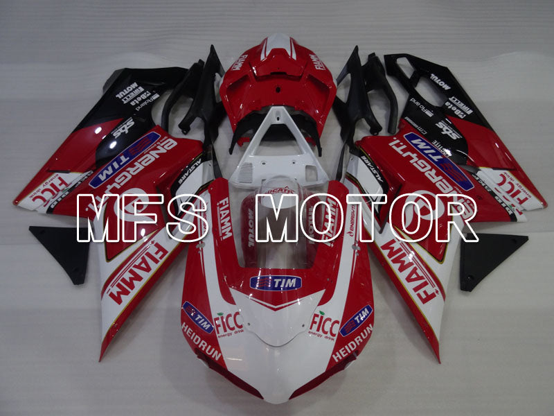 Ducati 848 / 1098 / 1198 2007-2011 Injection ABS Fairing - FIAMM - Red White - MFS4180