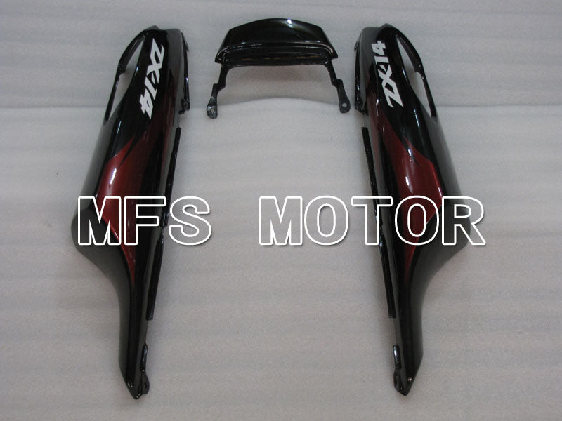 Kawasaki NINJA ZX14R 2006-2011 Injection ABS Fairing - Factory Style - Black Red wine color - MFS4181
