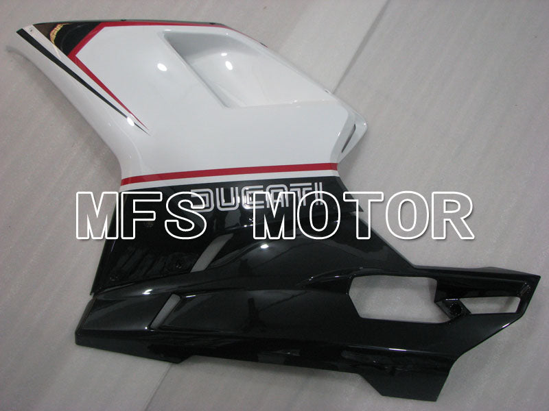 Ducati 848 / 1098 / 1198 2007-2011 Injection ABS Fairing - Factory Style - Black White - MFS4182