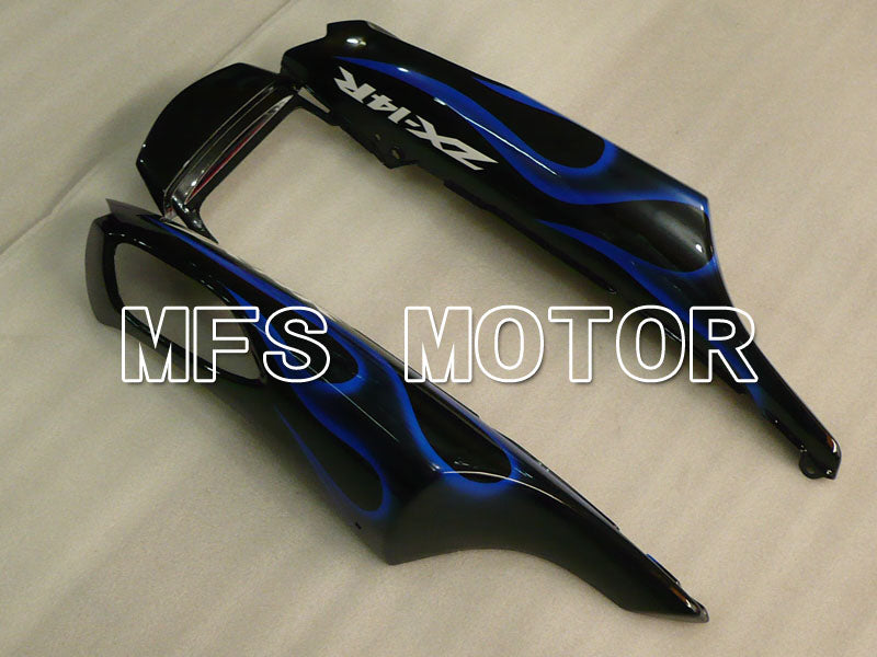 Kawasaki NINJA ZX14R 2006-2011 Injection ABS Fairing - Flame - Black Blue - MFS4183