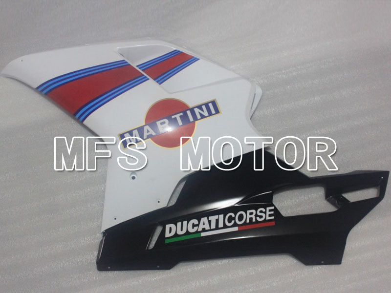 Ducati 848 / 1098 / 1198 2007-2011 Injection ABS Fairing - MARTINI - Black White - MFS4184
