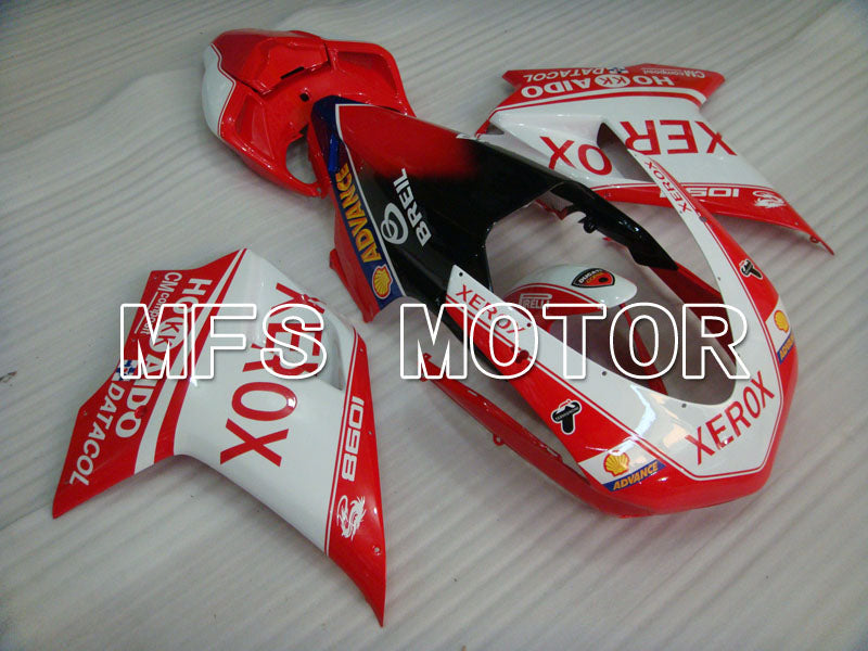 Ducati 848 / 1098 / 1198 2007-2011 Injection ABS Fairing - Xerox - Red White - MFS4190
