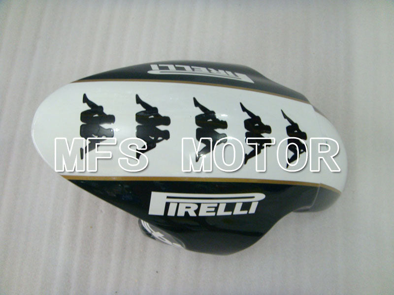 Triumph Daytona 675 2006-2008 Injection ABS Fairing - parkingo - Black White - MFS4191