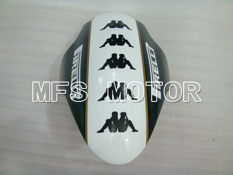 Triumph Daytona 675 2006-2008 Injection ABS Fairing - parkingo - Black White - MFS4191