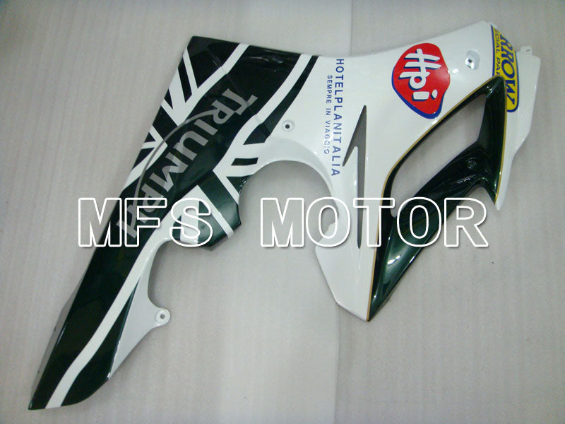 Triumph Daytona 675 2006-2008 Injection ABS Fairing - parkingo - Black White - MFS4191