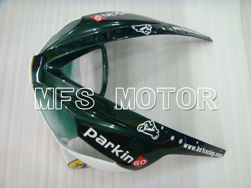 Triumph Daytona 675 2006-2008 Injection ABS Fairing - parkingo - Black White - MFS4191
