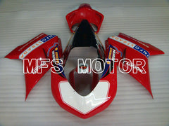 Ducati 848 / 1098 / 1198 2007-2011 Injection ABS Fairing - INFO STRADA - Red White - MFS4193
