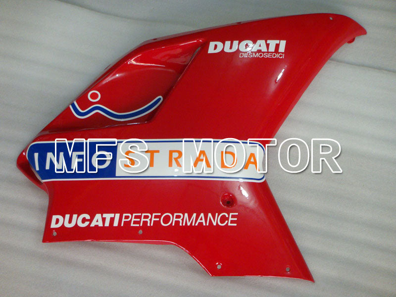 Ducati 848 / 1098 / 1198 2007-2011 Injection ABS Fairing - INFO STRADA - Red White - MFS4193