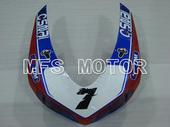 Ducati 848 / 1098 / 1198 2007-2011 Injection ABS Fairing - Unibat - Red wine color White - MFS4197