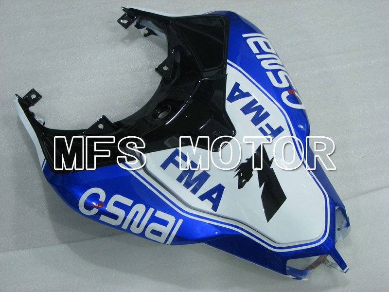 Ducati 848 / 1098 / 1198 2007-2011 Injection ABS Fairing - Unibat - Red wine color White - MFS4197