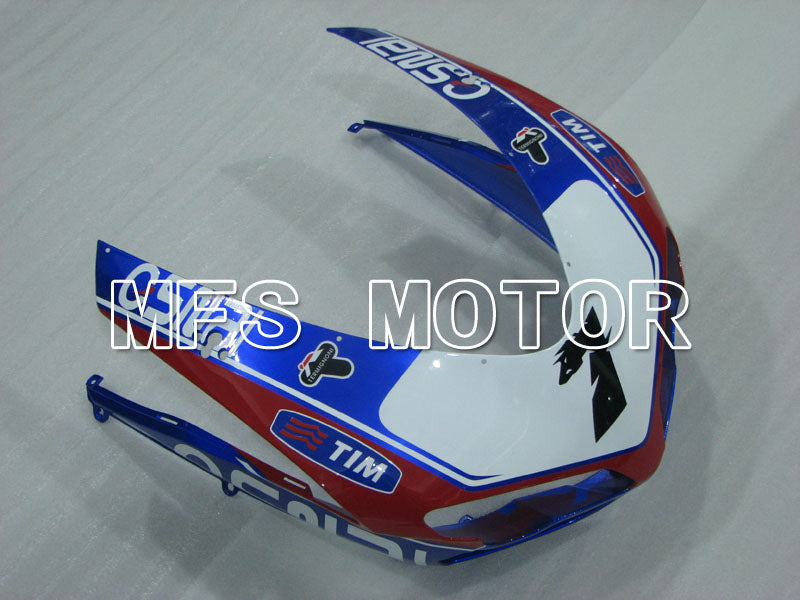 Ducati 848 / 1098 / 1198 2007-2011 Injection ABS Fairing - Unibat - Red wine color White - MFS4197