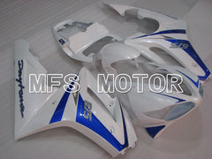 Carénage ABS injecté Triumph Daytona 675 2009-2012 - Style usine - Bleu Blanc - MFS4216
